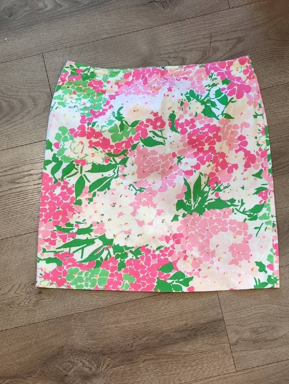 Lauren Ralph Lauren Pink & Green Floral Mini Skirt